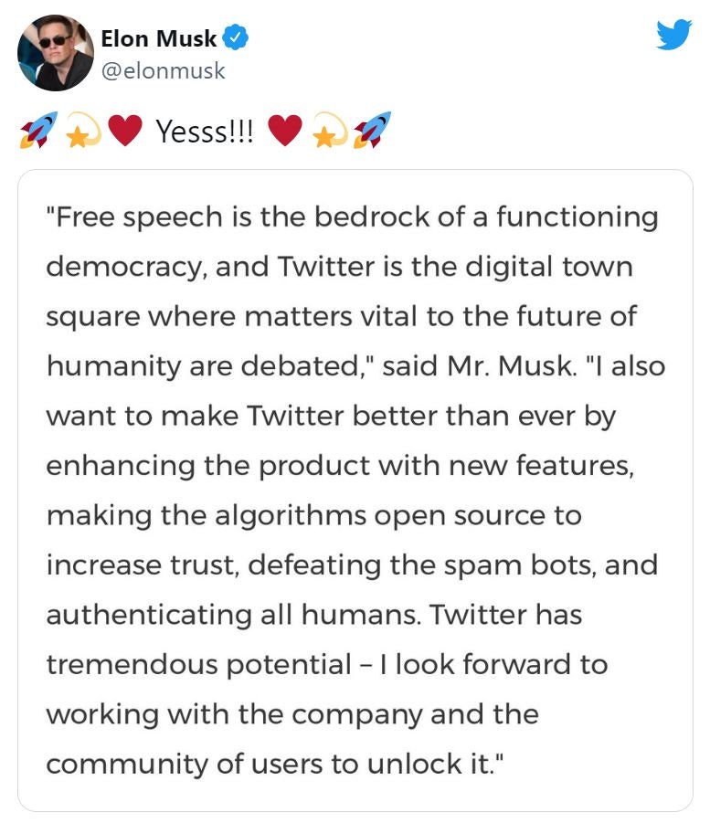 Elon Musk si è comprato Twitter