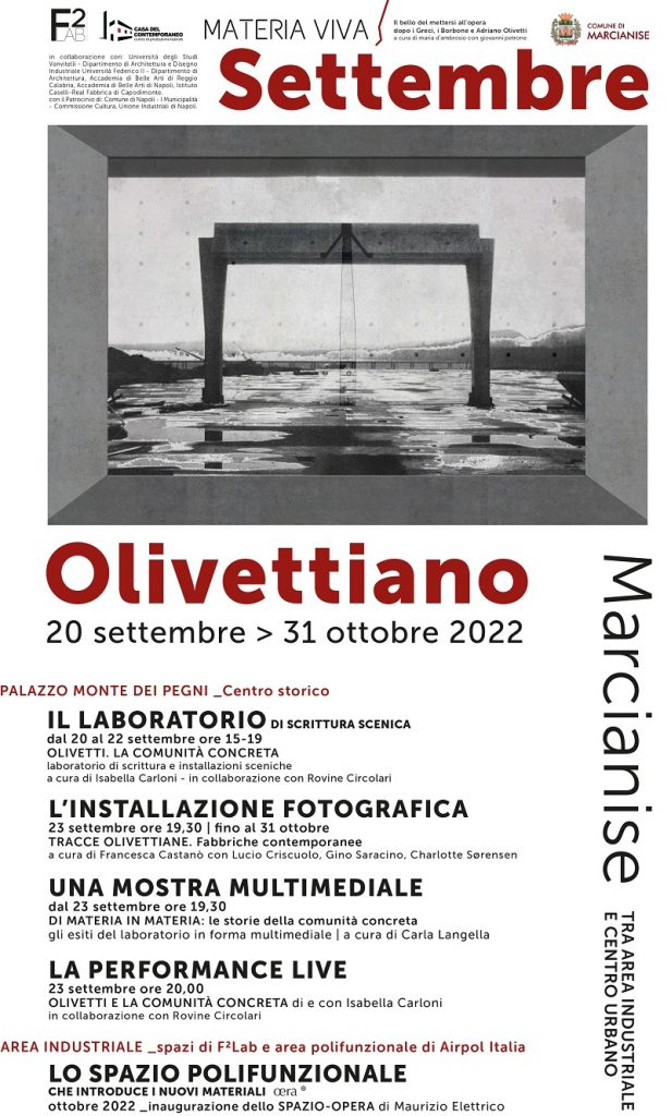 Al via il Settembre Olivettiano a Marcianise