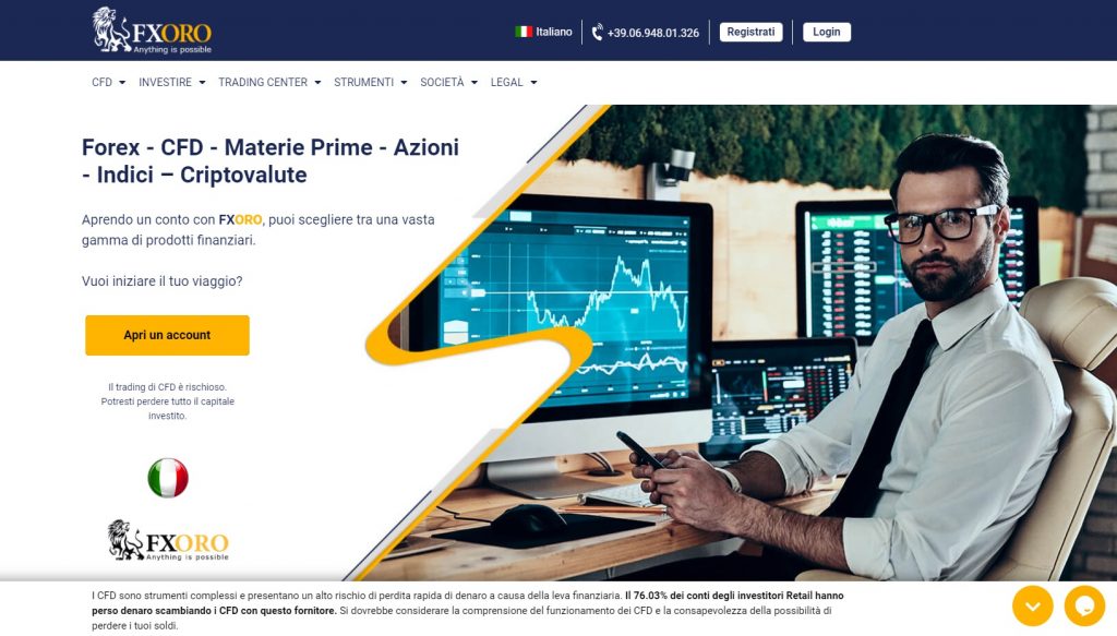 Recensioni sul broker di trading FXORO