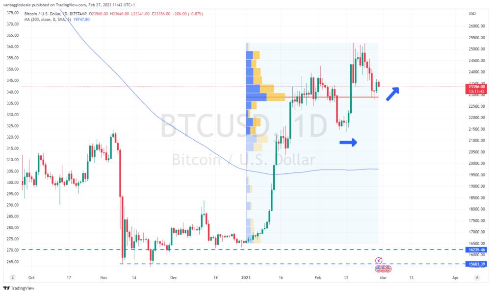 Bitcoin torna volatile: buy the dip prima dello slancio rialzista di marzo-aprile?