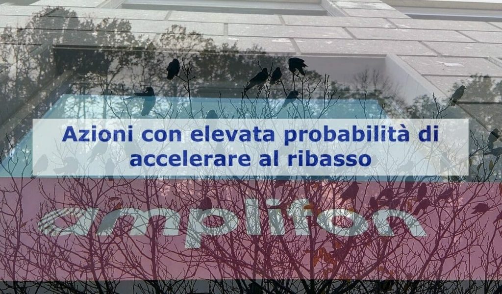 3 corvi neri incombono su Amplifon: il ribasso previsto dal trading con le candele giapponesi dove potrebbe condurlo?