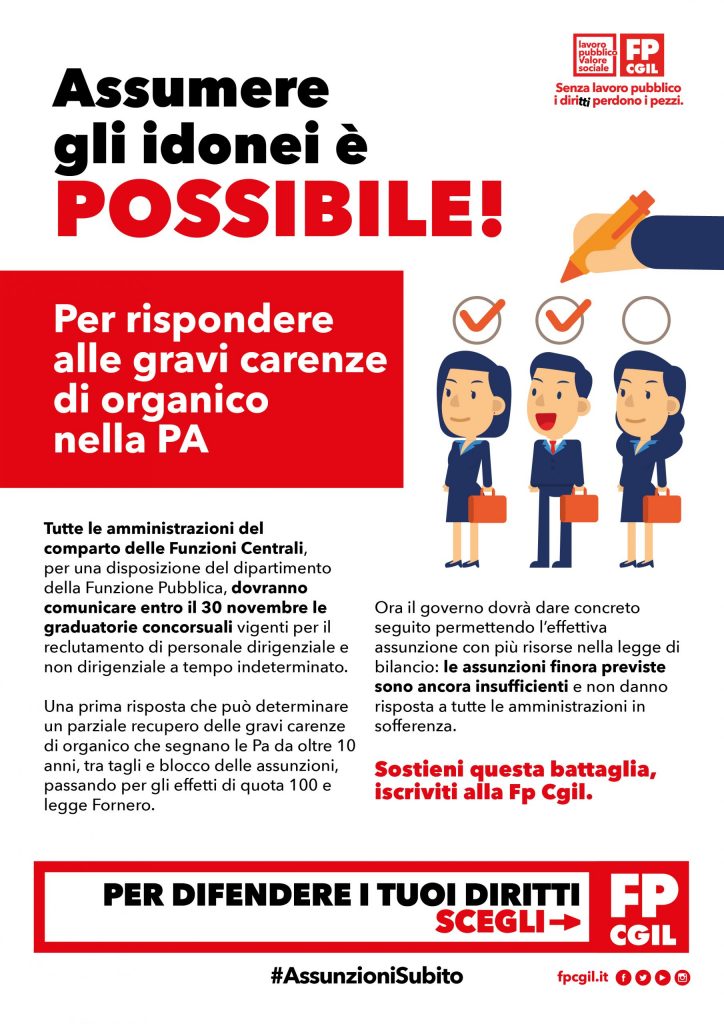 Giustizia: Fp Cgil, il decreto assunzioni è insufficiente