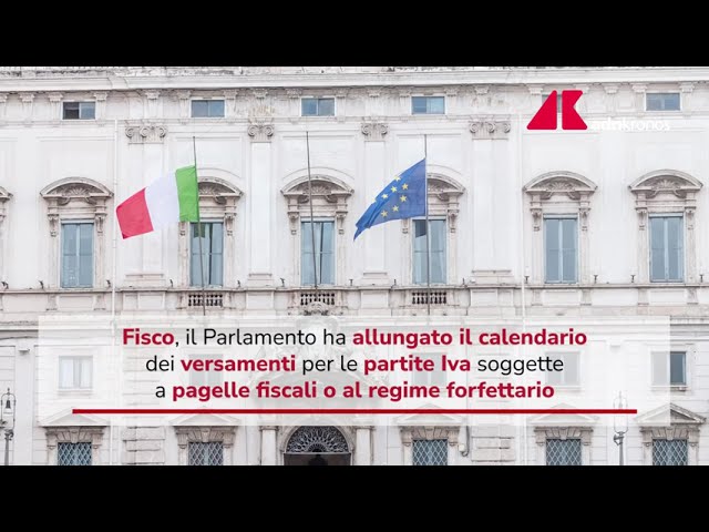 Fisco, Parlamento allunga calendario versamenti partite Iva
