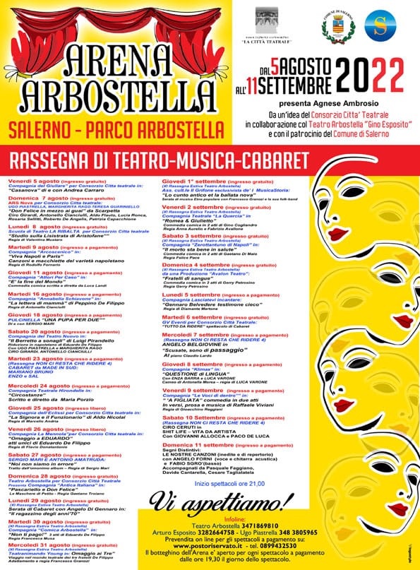 Presentata la rassegna estiva dell’Arena Arbostella