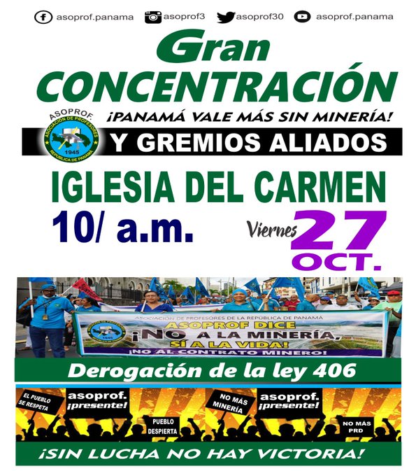 Rame: First Quantum in difficoltà a causa dei manifestanti panamensi