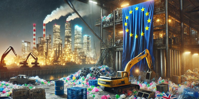 Crisi del sistema della plastica in Europa: produzione in calo e sfide crescenti per il riciclo