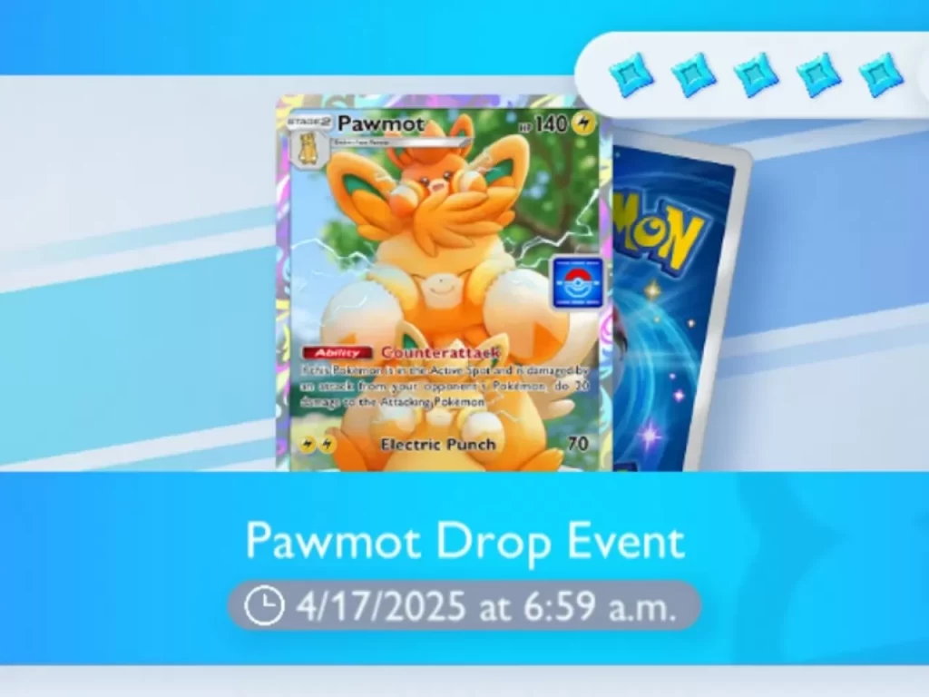 Pokemon TCG Pocket: come ottenere Pawmot Full Art promo e altre carte rare ad aprile 2025